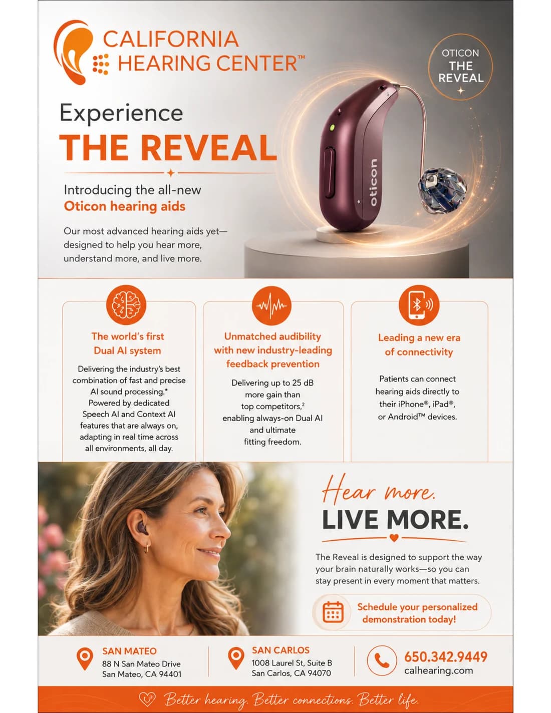 Experience The Reveal: California Hearing Center patient handout