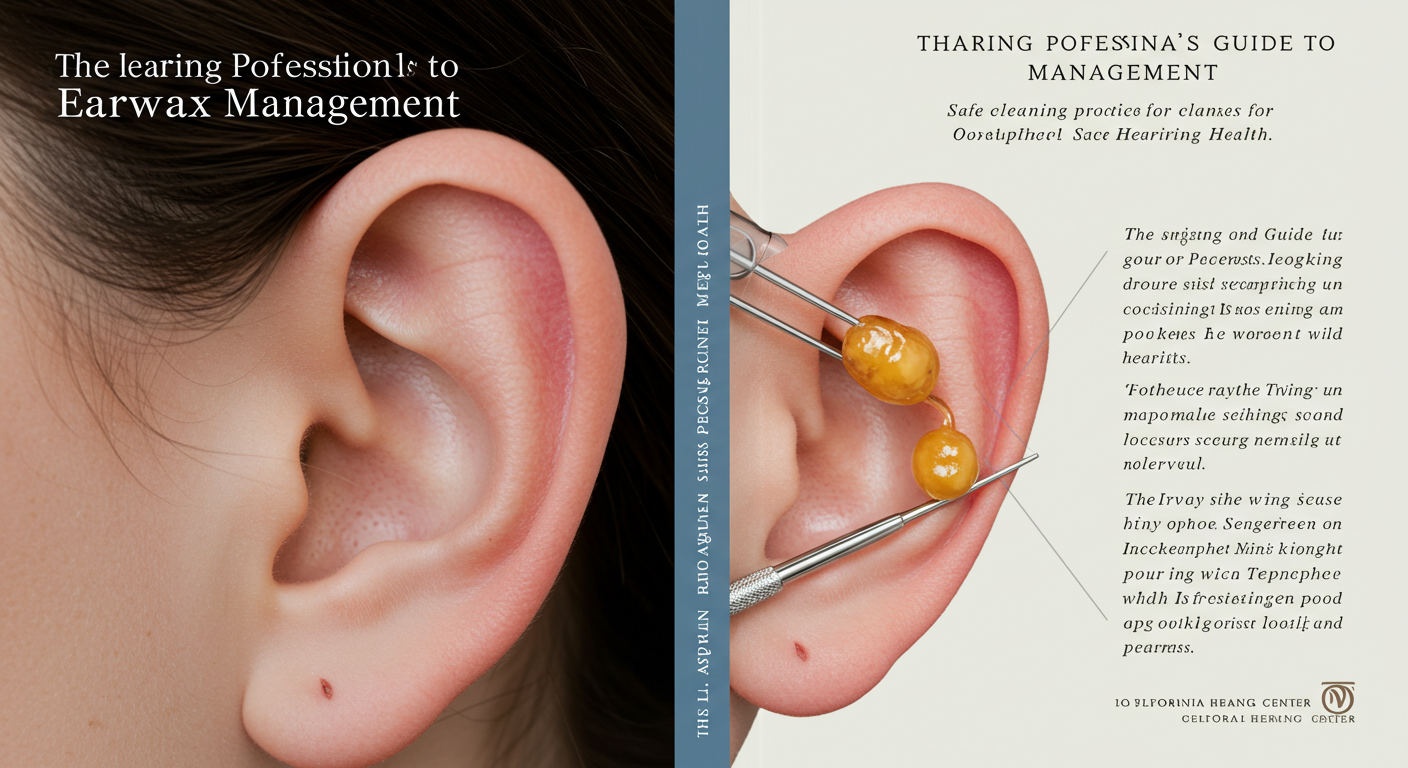 Hearing professional examining a patient's ear