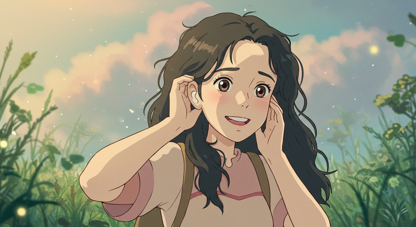 Person relieving ear pressure